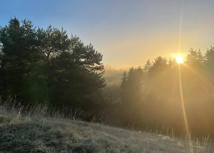Aussicht, Monheimer Alb, Altmuehltal *